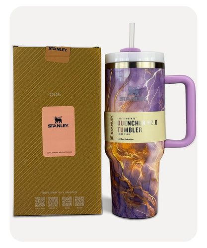 Stanley Quencher H2.0 FlowState™ Tumbler 1200ml - 40oz - Black Marble